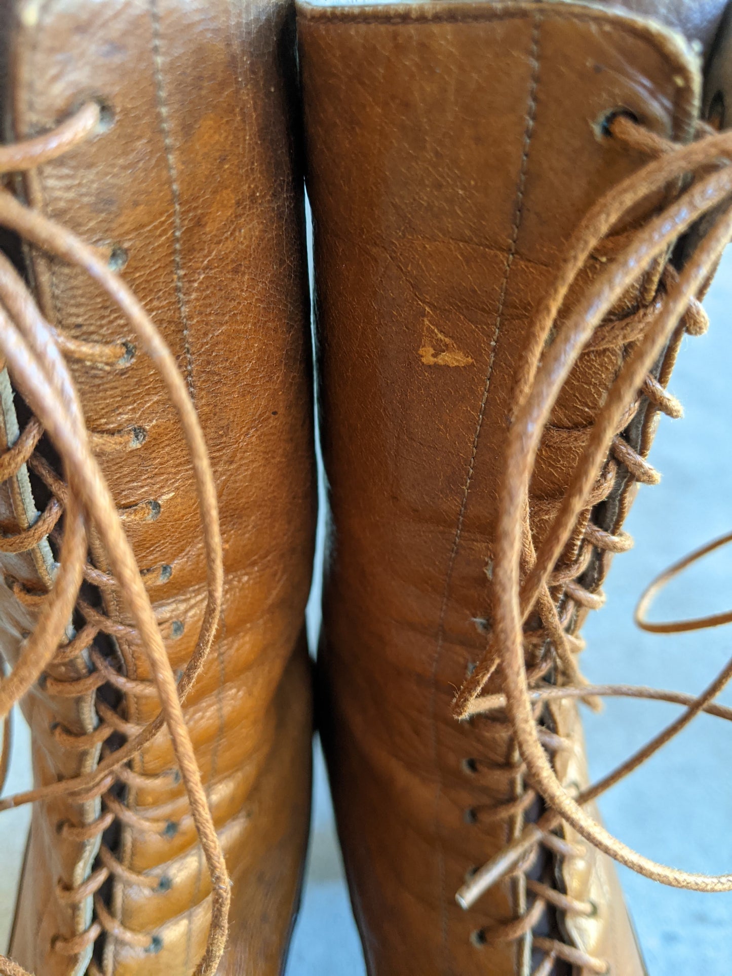 c. 1910s-1920s Two-Tone Brown Boots | Approx Sz 6