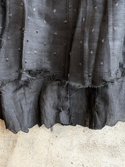 c. 1900s Cotton + Silk Shirtwaist | Study + Pattern / Repair