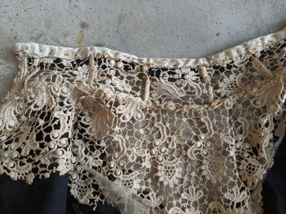 c. 1900s Cotton + Silk Shirtwaist | Study + Pattern / Repair