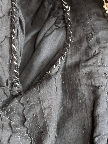 c. 1900s Cotton + Silk Shirtwaist | Study + Pattern / Repair