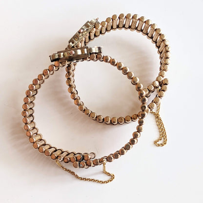 c. 1880s Pair of Gold Filled Stretch Bracelets