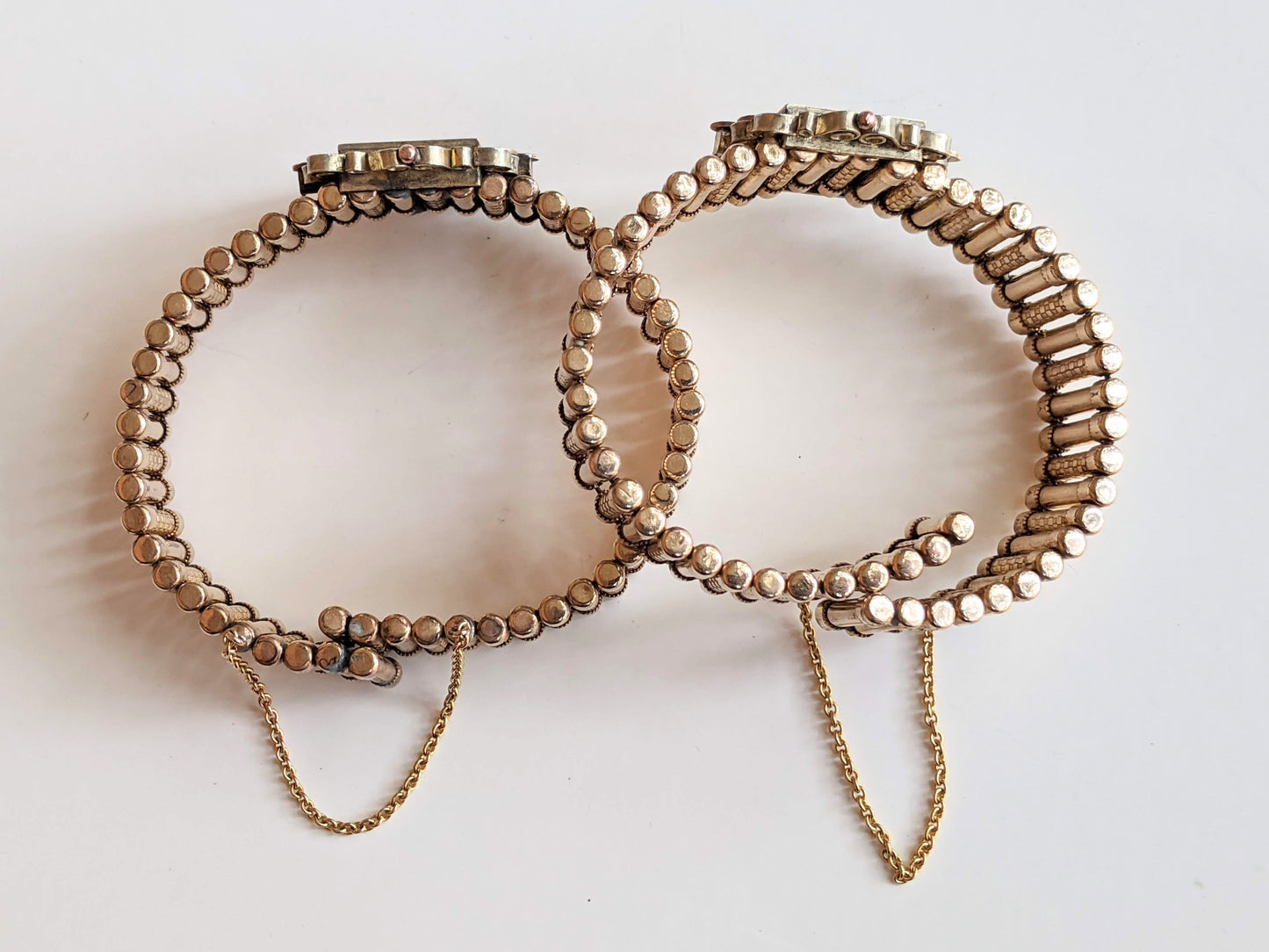 c. 1880s Pair of Gold Filled Stretch Bracelets