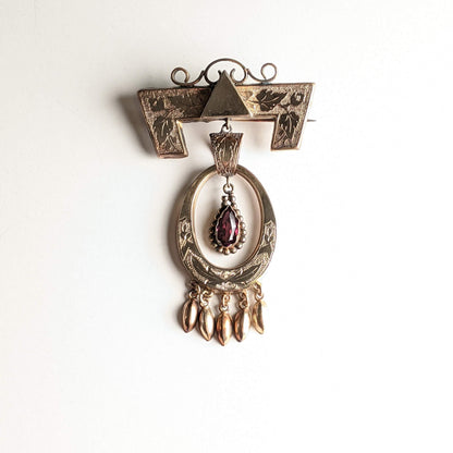 19th c. Gold Filled Brooch
