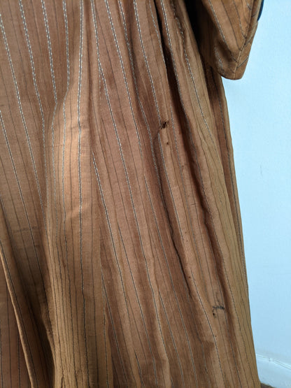 c. 1860s Wool Homespun Dress
