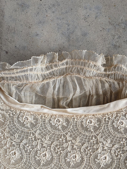 c. 1916 Net Lace + Silk Dress