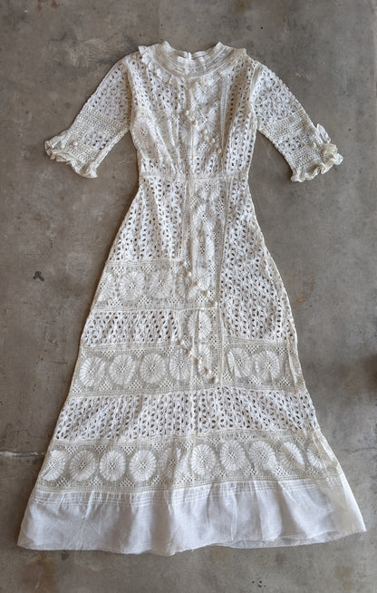 c. 1911-1912 Cotton Lingerie Dress