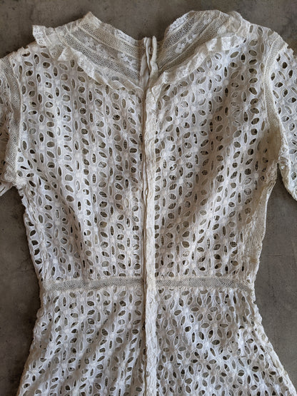 c. 1911-1912 Cotton Lingerie Dress
