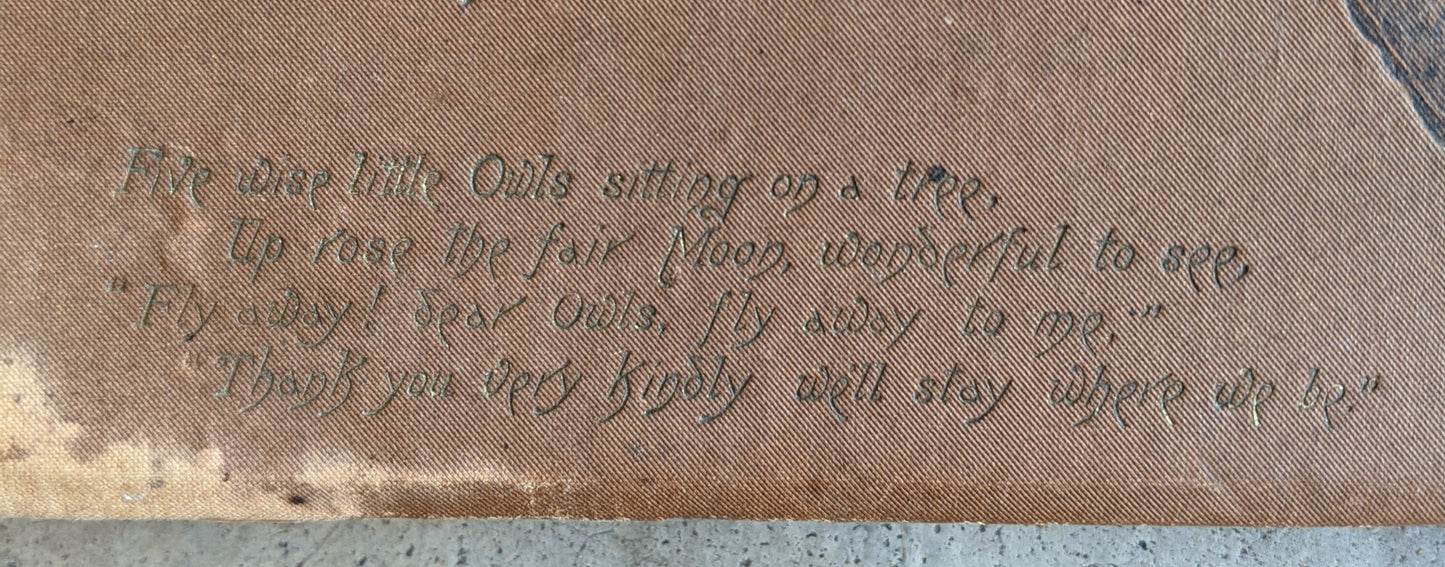 1880s-1890s Victorian Scrapbook | Owls, Bats, Moon