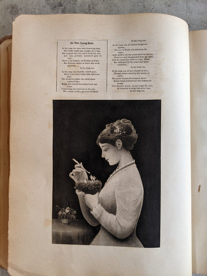 1880s-1890s Victorian Scrapbook | Owls, Bats, Moon