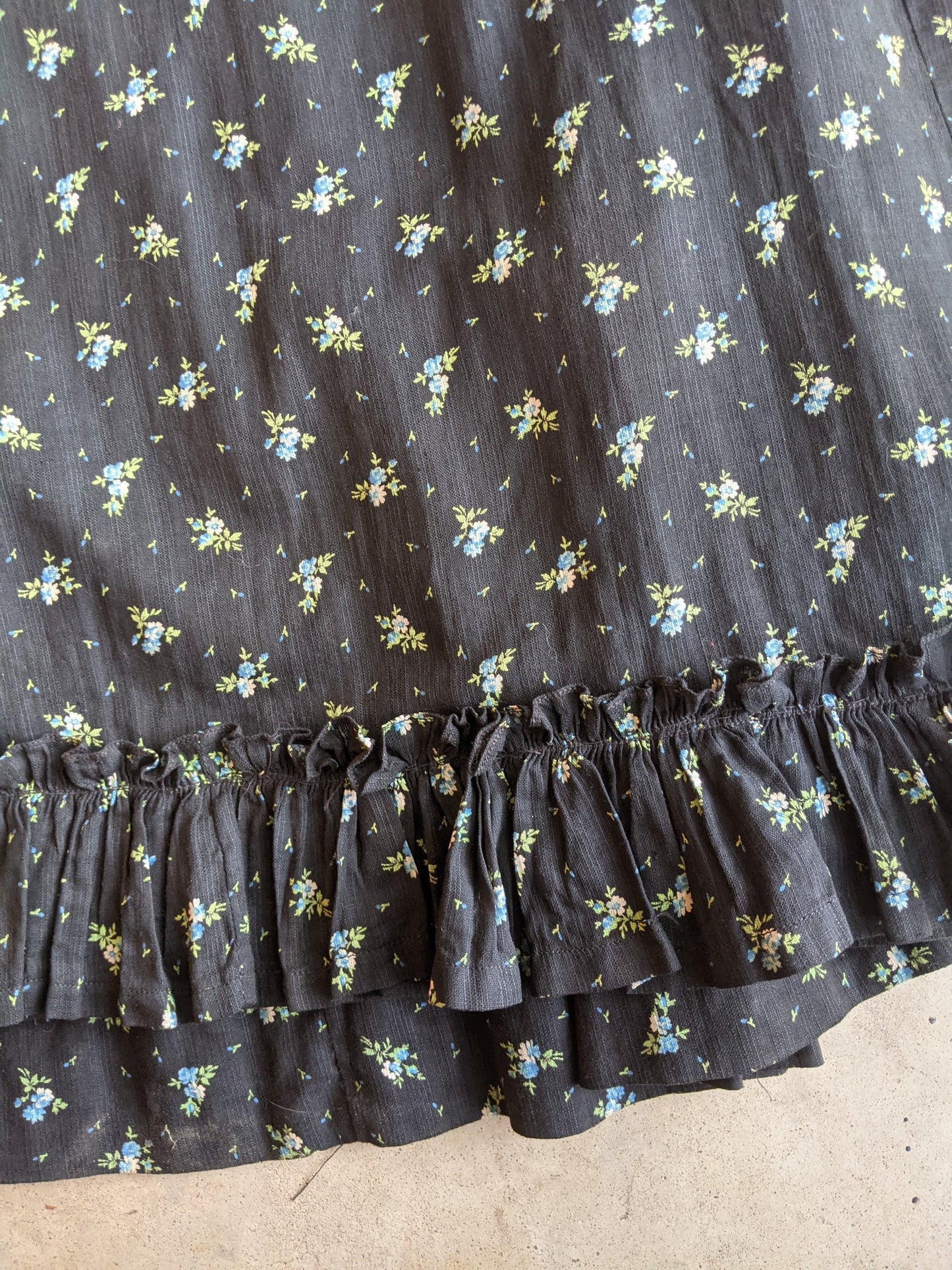 Turn of the Century Blue Cotton Dress