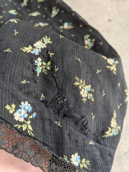 Turn of the Century Blue Cotton Dress