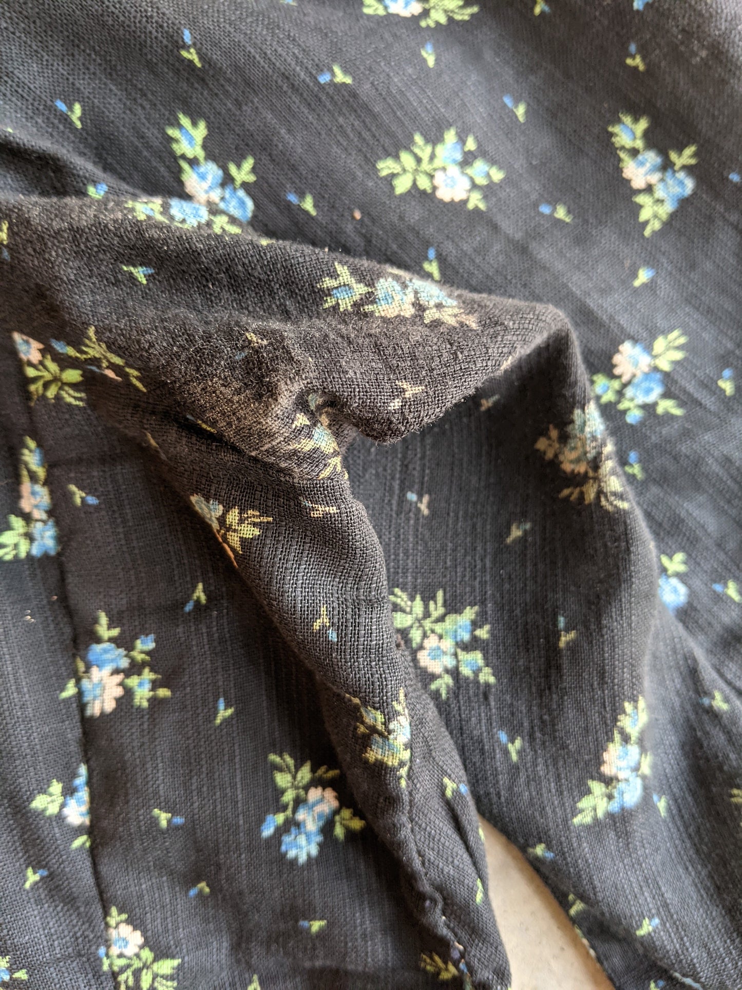 Turn of the Century Blue Cotton Dress