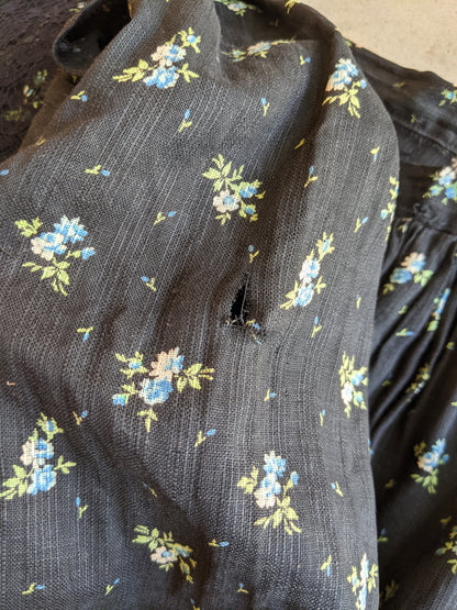 Turn of the Century Blue Cotton Dress