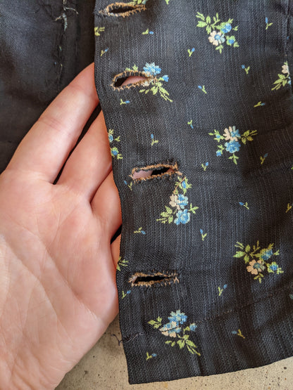 Turn of the Century Blue Cotton Dress