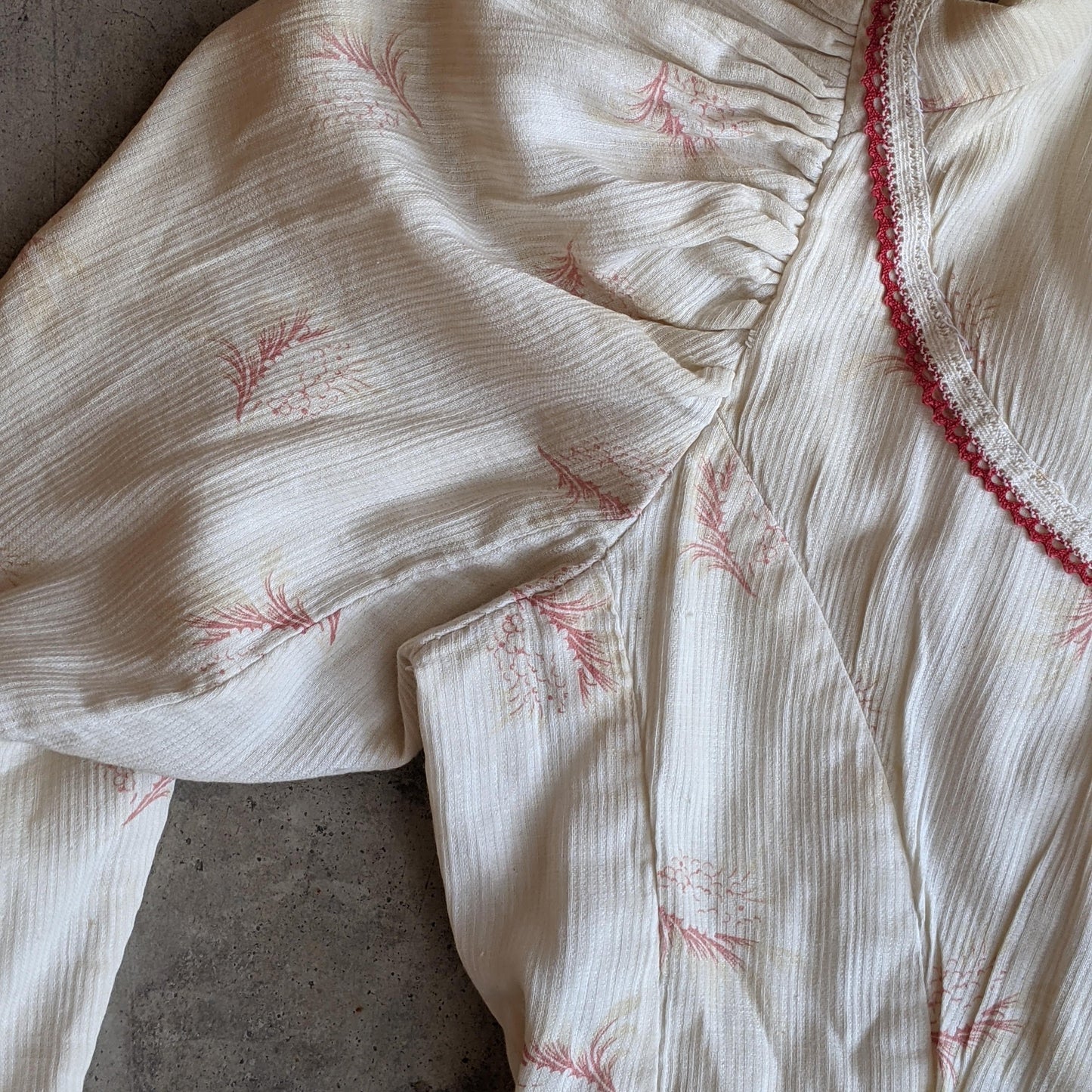 Turn of the Century Cotton Printed Dress