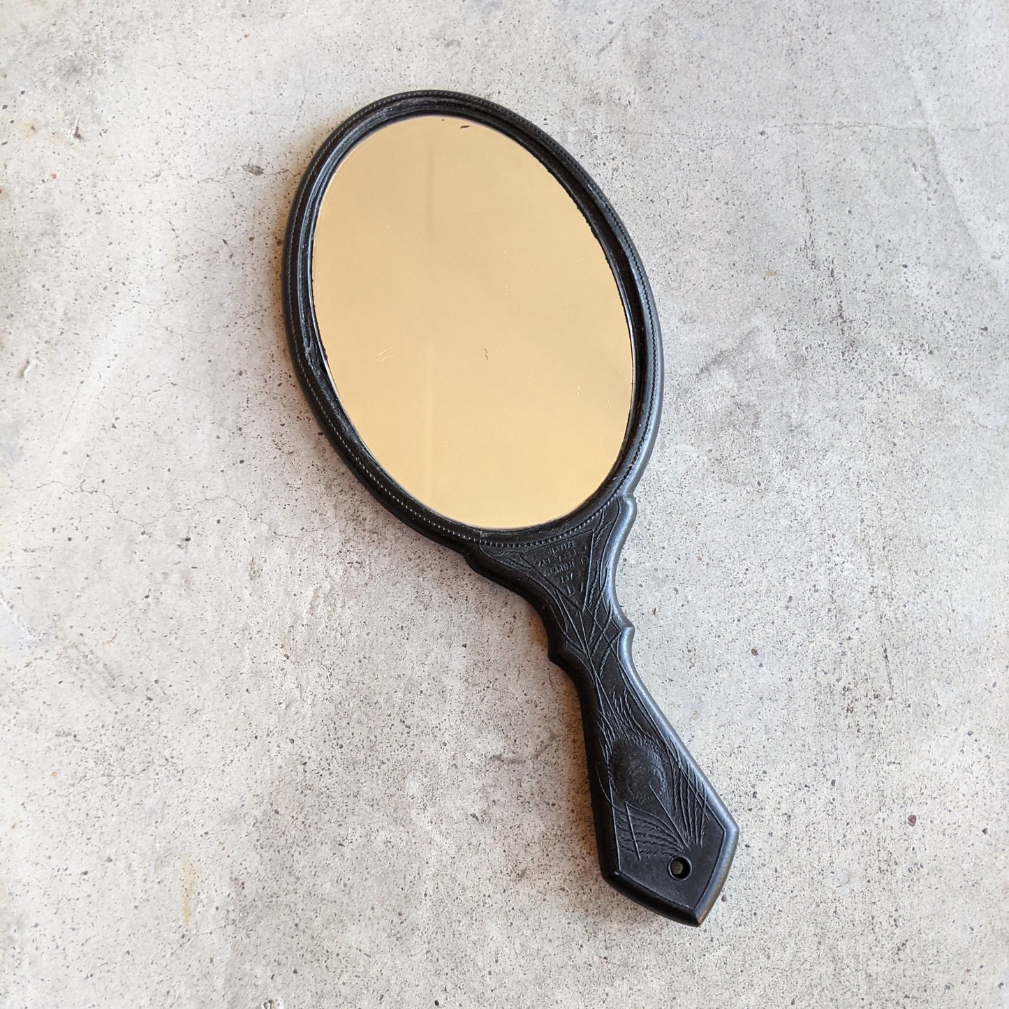 19th c. "Diatite" Hand Mirror