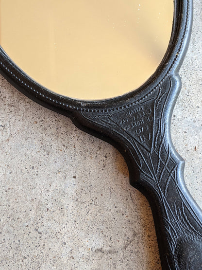 19th c. "Diatite" Hand Mirror