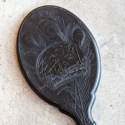 19th c. "Diatite" Hand Mirror