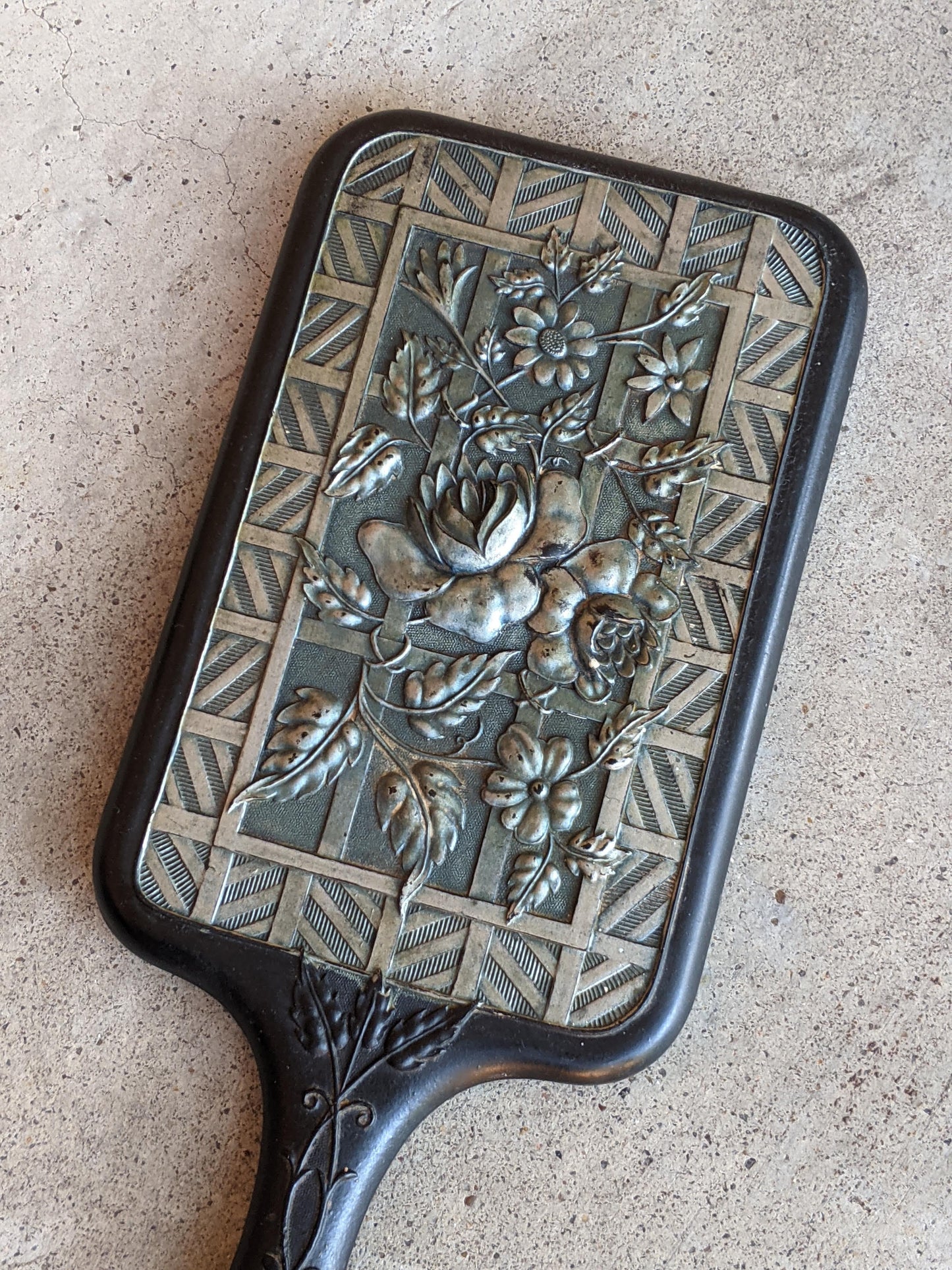 19th c. "Florence" Shellac Hand Mirror