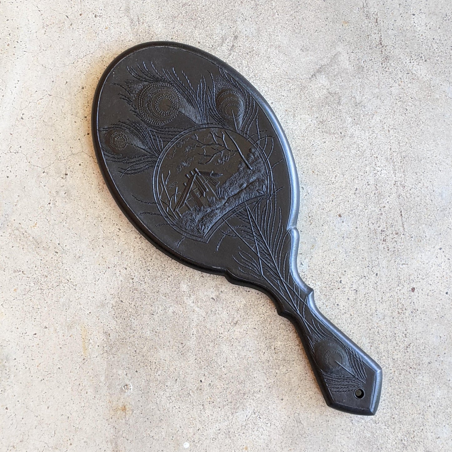 19th c. "Diatite" Hand Mirror