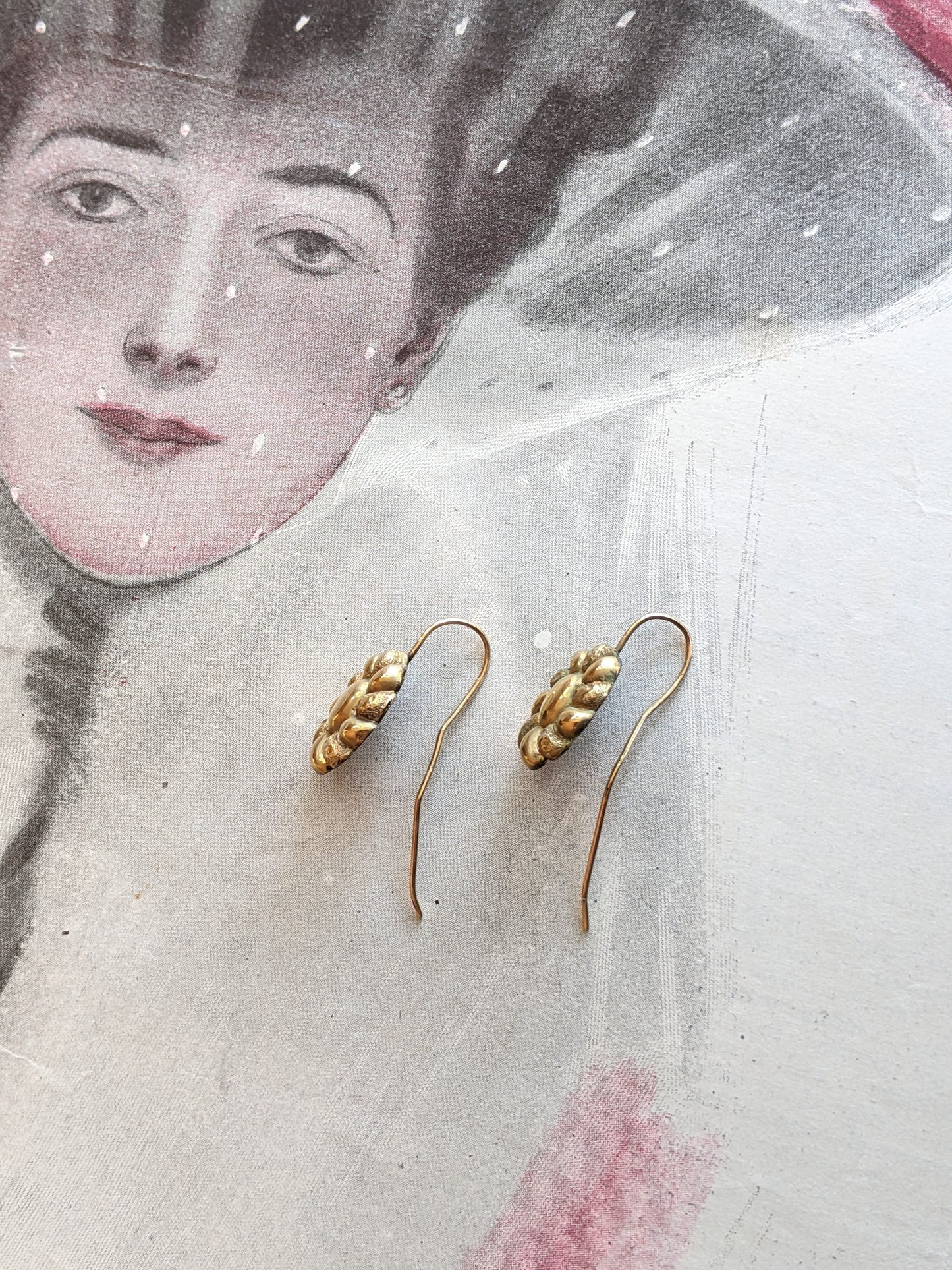 19th c. 10k Gold Earrings