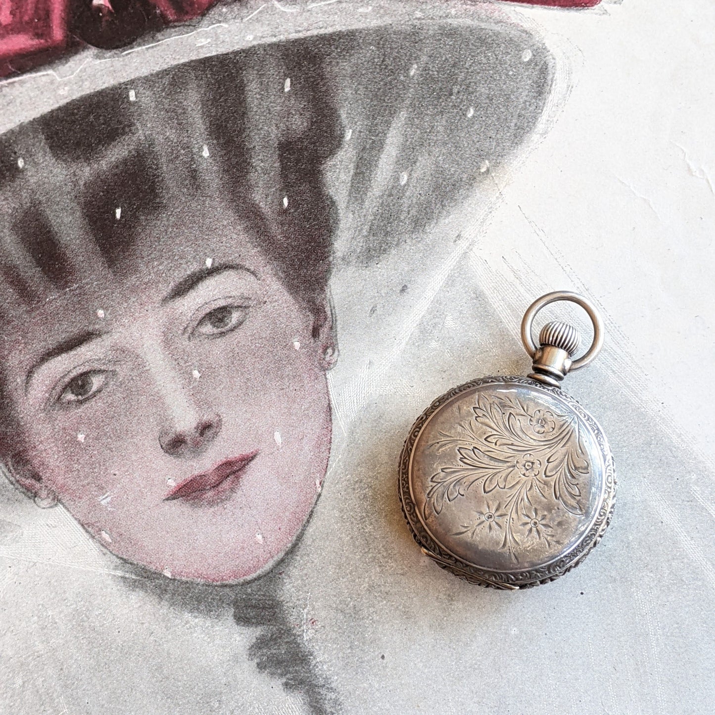 c. 1890s Coin Silver Pocket Watch