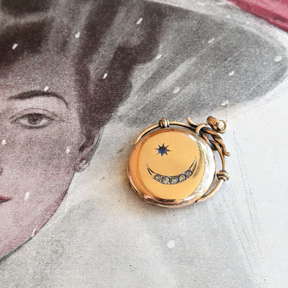 c. 1900s-1910s 14k Gold Over Silver Locket