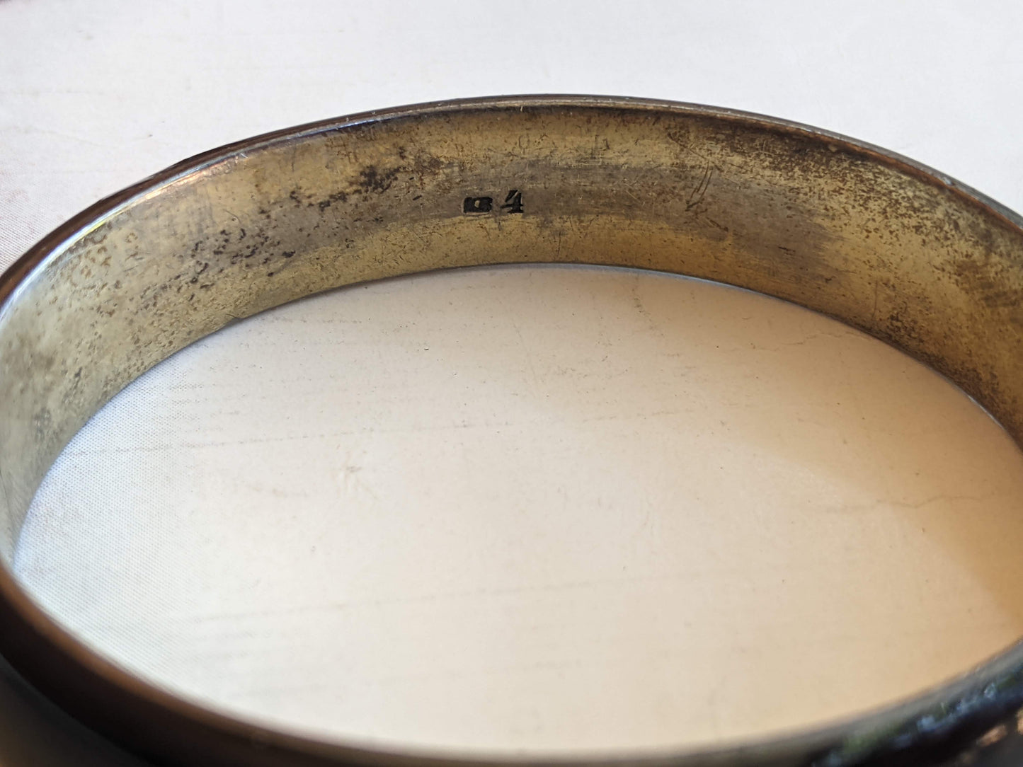 c. 1860s Pair of Silver Enamel Bracelets