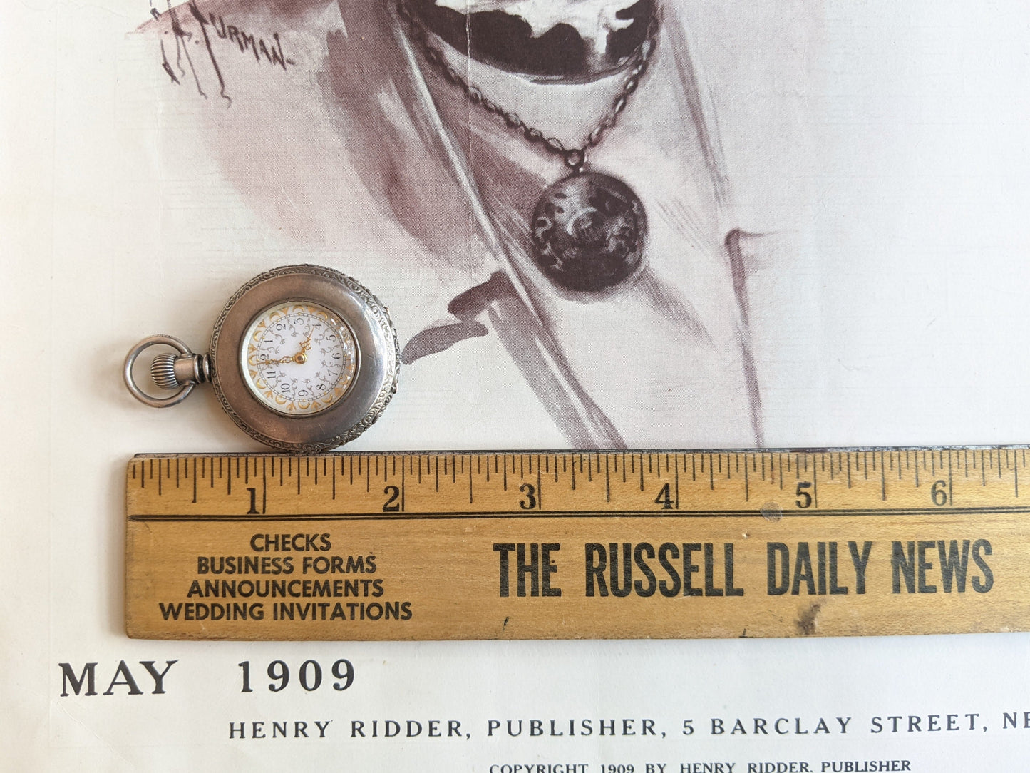 c. 1890s Coin Silver Pocket Watch