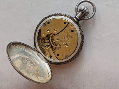 c. 1890s Coin Silver Pocket Watch