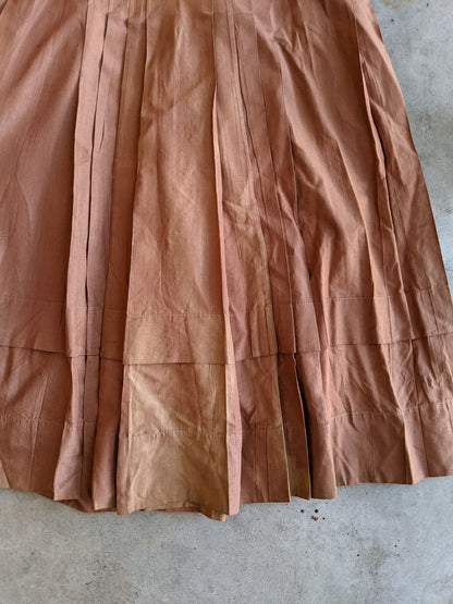c. 1908-1909 Peach Silk Dress | Study + Display