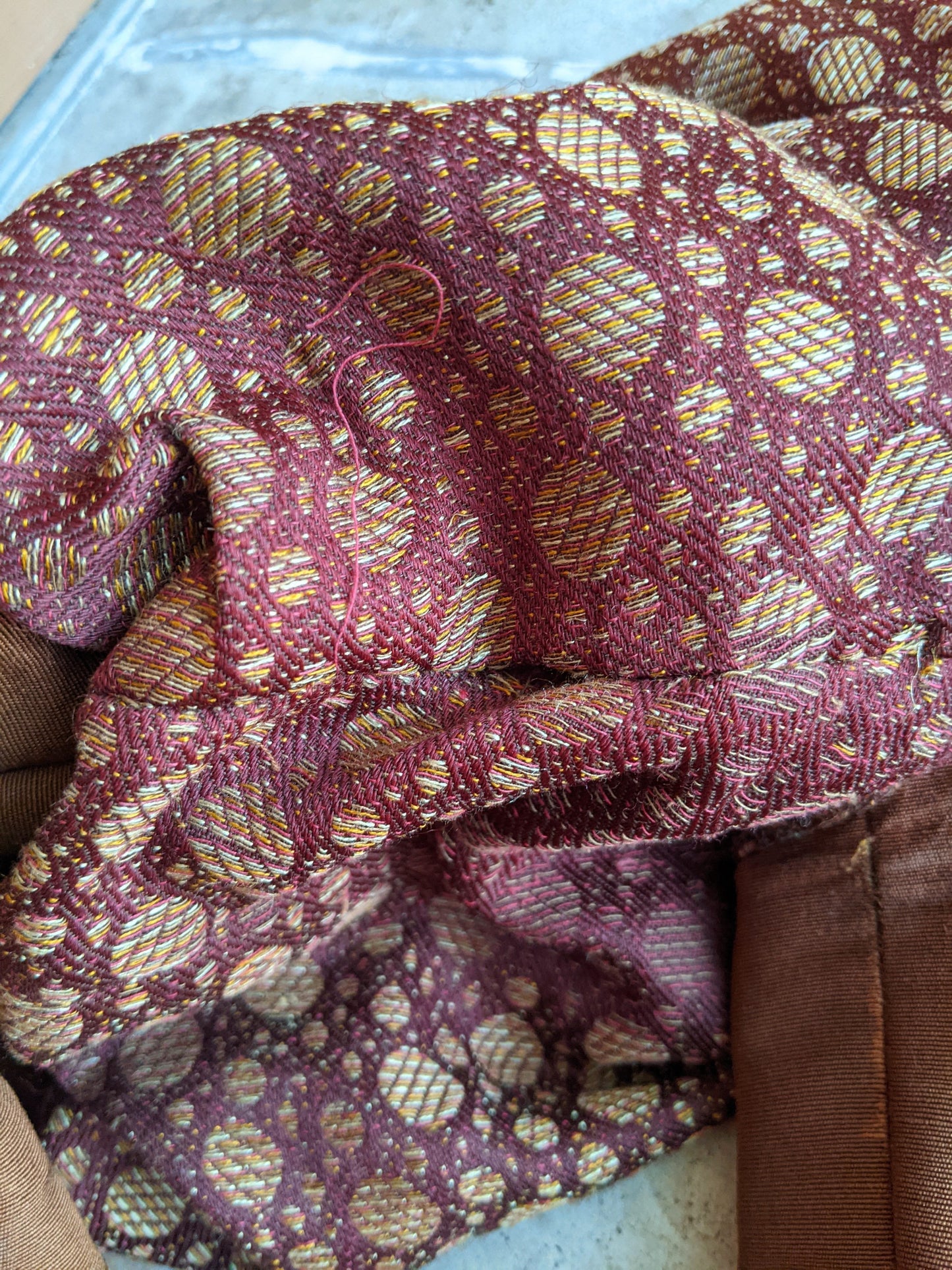 c. 1890s Silk + Velvet Novelty Print Bodice