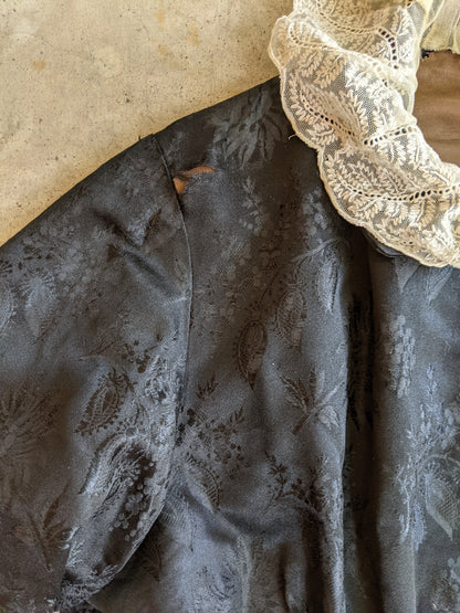 c. 1870s-1880s Silk Wrapper Dress | Study + Display