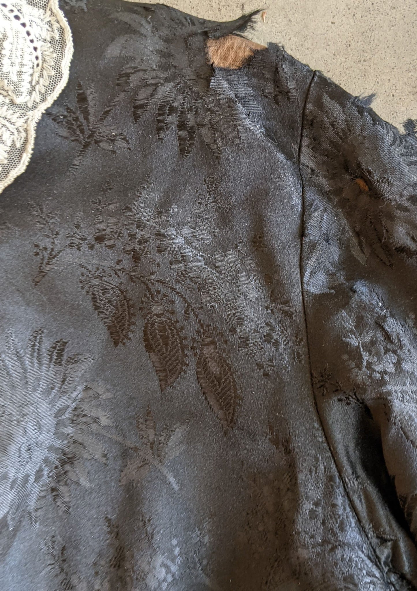 c. 1870s-1880s Silk Wrapper Dress | Study + Display