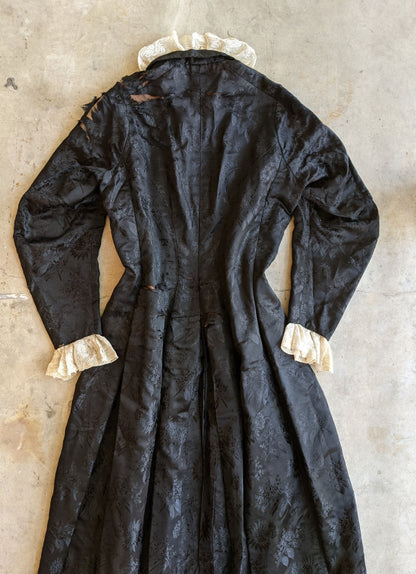 c. 1870s-1880s Silk Wrapper Dress | Study + Display