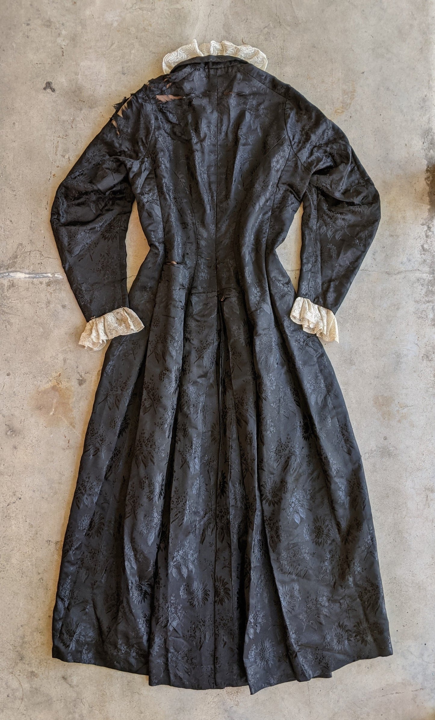 c. 1870s-1880s Silk Wrapper Dress | Study + Display