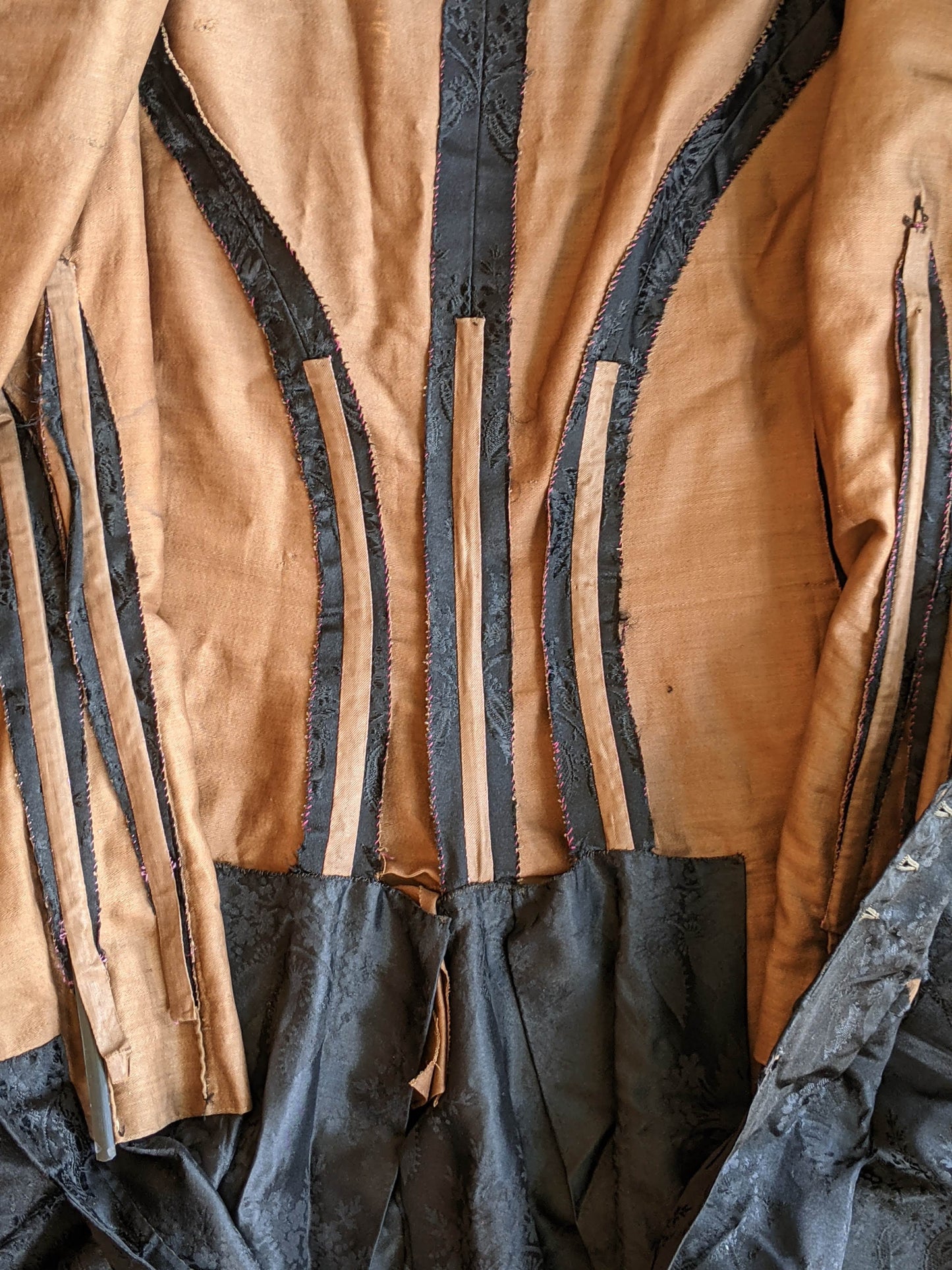 c. 1870s-1880s Silk Wrapper Dress | Study + Display