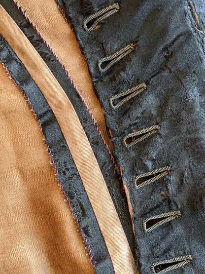 c. 1870s-1880s Silk Wrapper Dress | Study + Display
