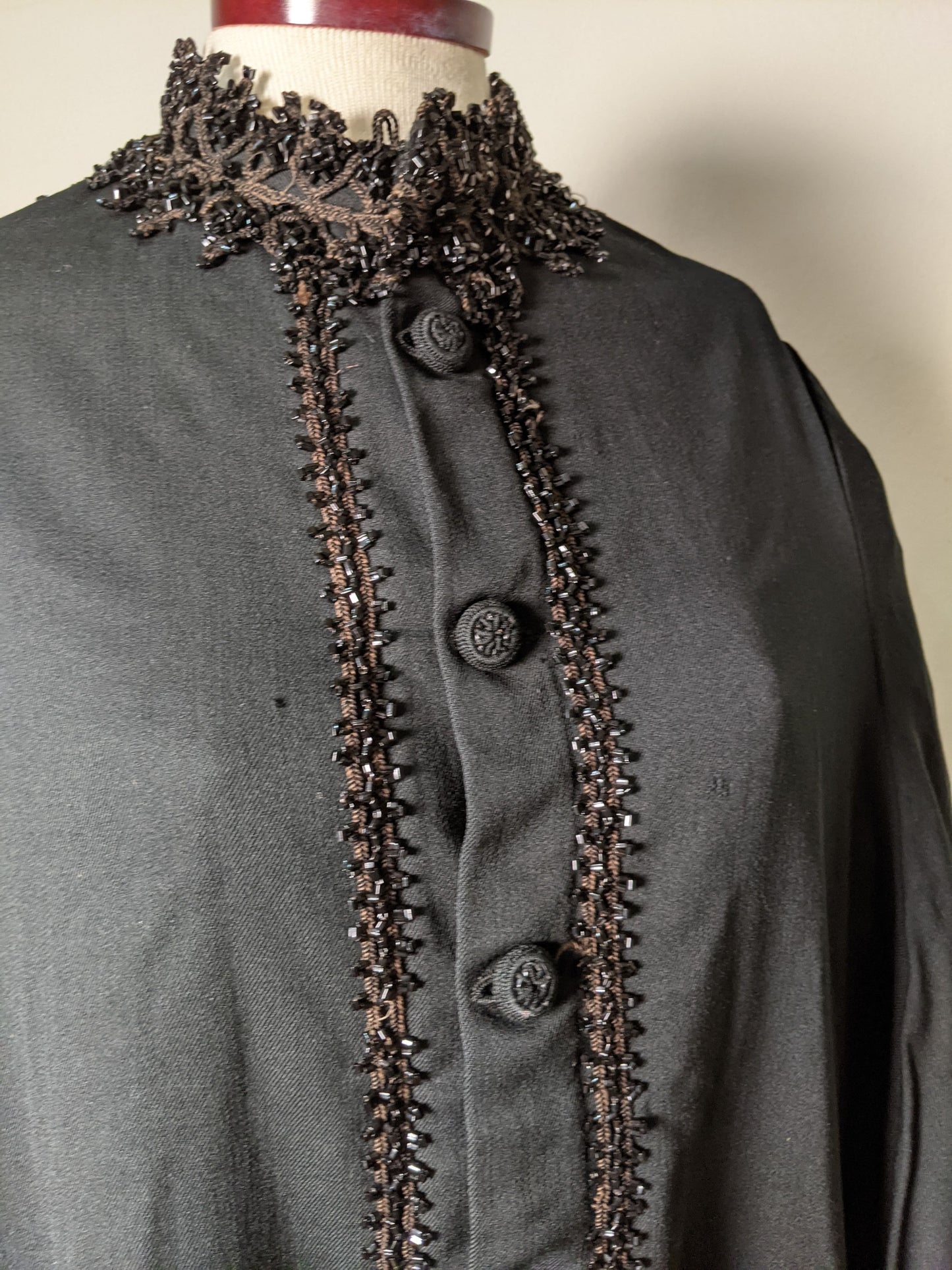 c. 1870s-1880s Beaded Mantle