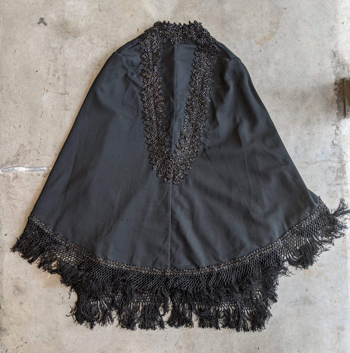 c. 1870s-1880s Beaded Mantle