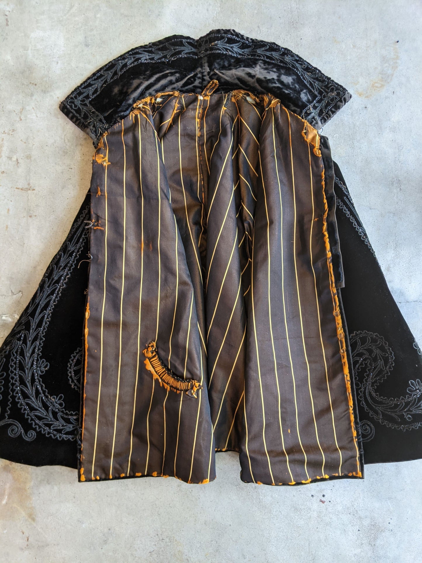 c. 1890s Silk Velvet Cape | Study, Display, Repair
