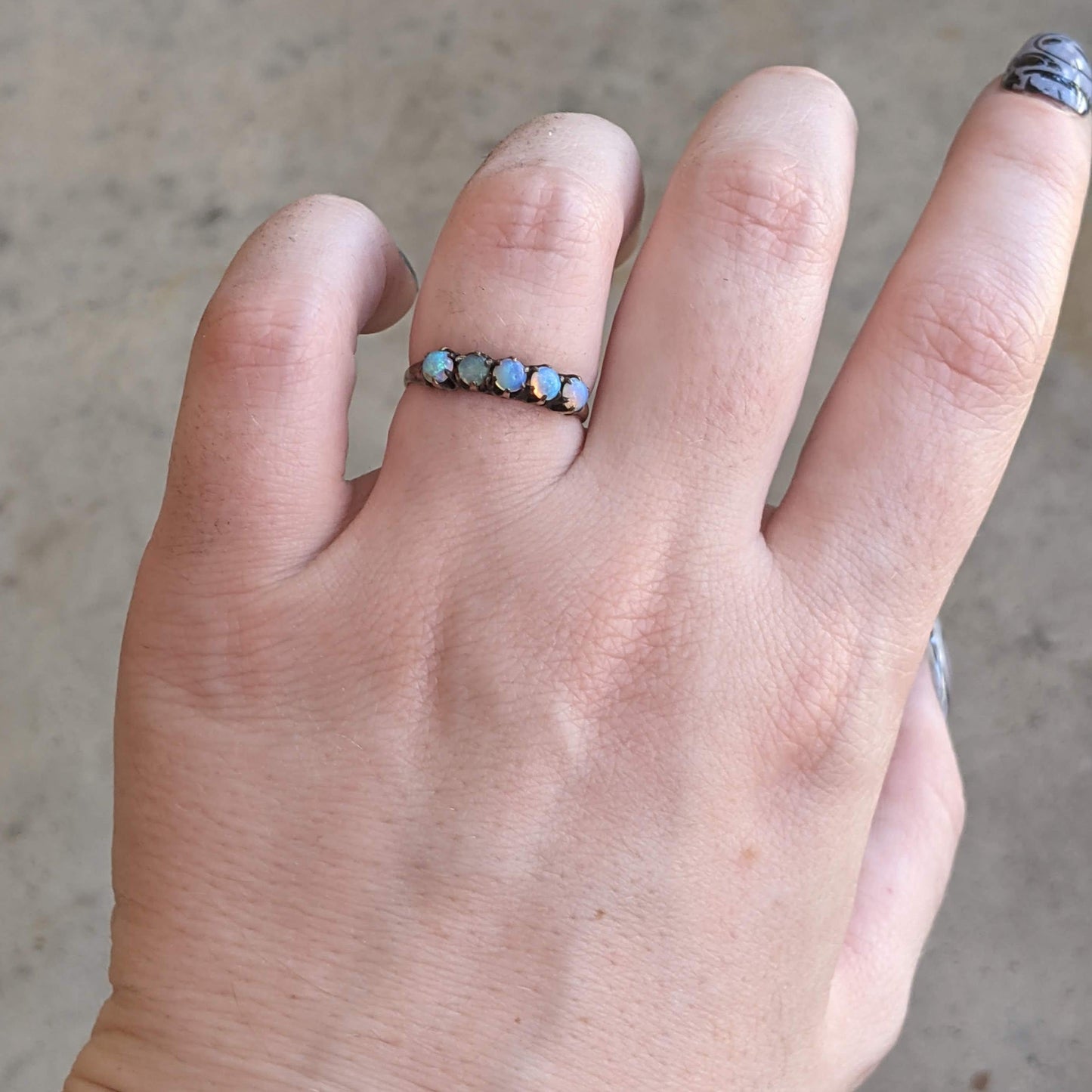 Late 19th-Early 20th c. 10k Opal Ring