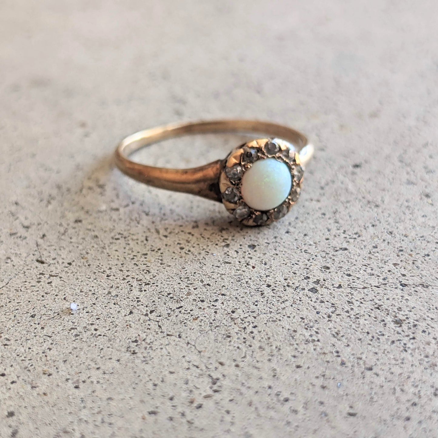 Late 19th-Early 20th c. Opal Diamond Ring