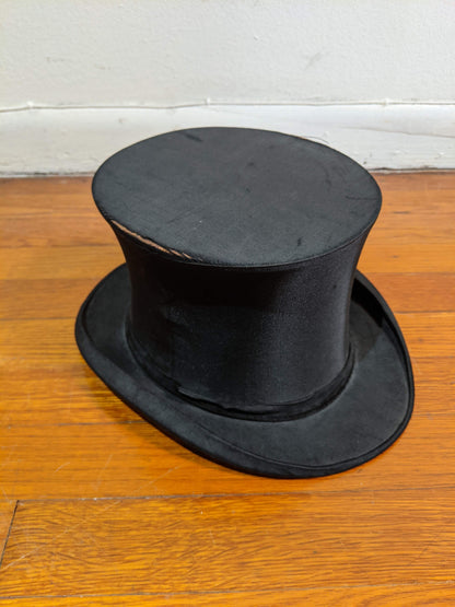 c. 1910s Collapsible Silk Top Hat