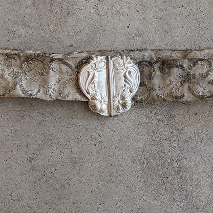 c. 1910s Silver Lamé Belt