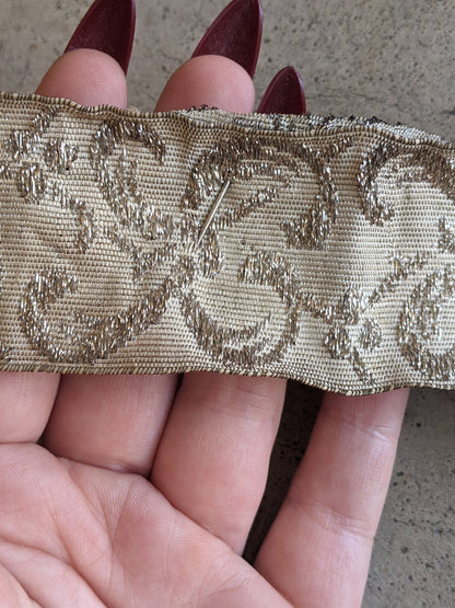 c. 1910s Silver Lamé Belt