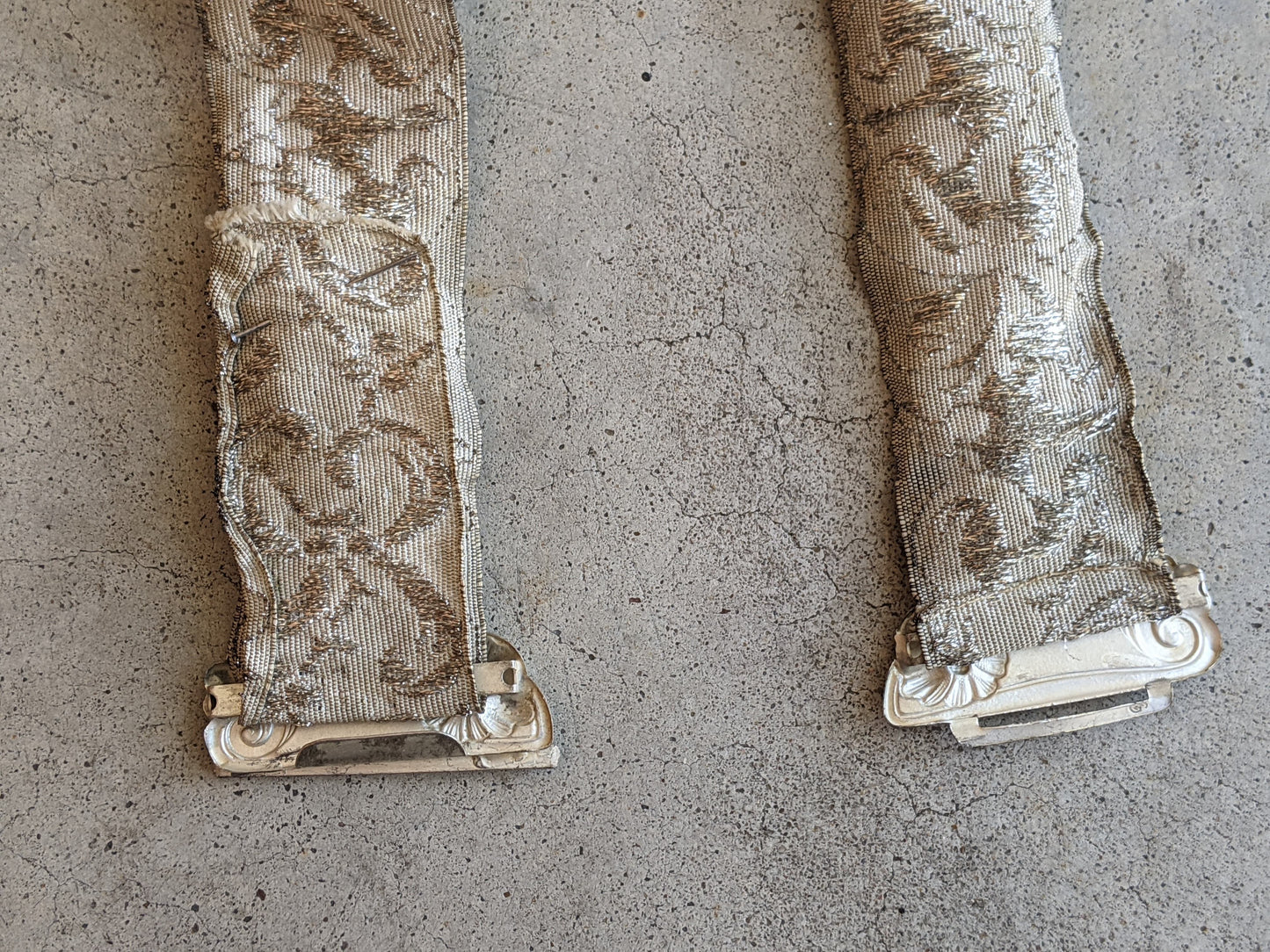 c. 1910s Silver Lamé Belt