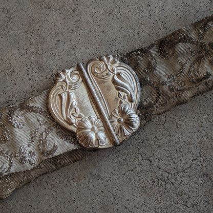c. 1910s Silver Lamé Belt