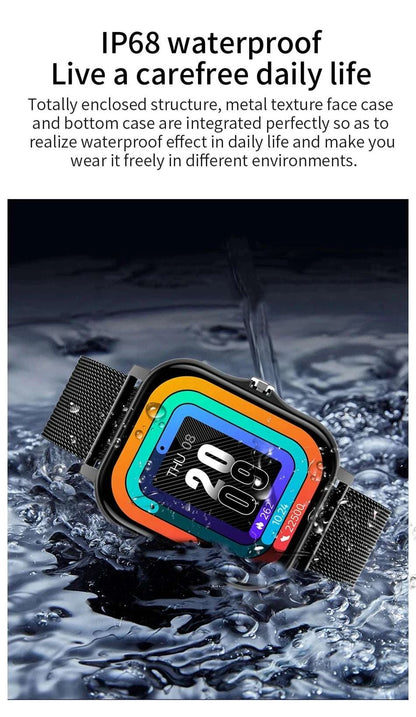 Smart Watch For Android IOS Watches 1.83inch HD Display Bluetooth CallThe Plug