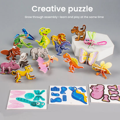 DIY 3D Creative Paper Jigsaw Puzzle Assembly Challenge Puzzles Smart PThe Plug